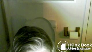 blonde girl has diarrhea - video 3