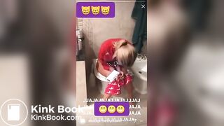 Chilean girl pooping