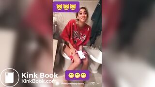 Chilean girl pooping