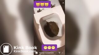 Chilean girl pooping
