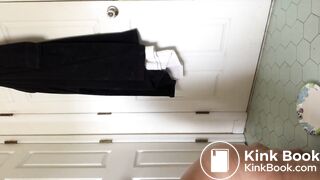 Chubby Girl Shitting on Plate