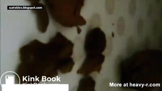 girl shit and pee in bath water