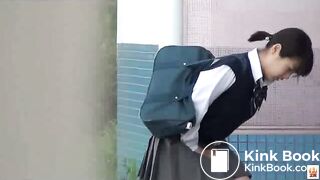 Japanese School Girl in pantypoop 2-2