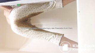 sexy topless milf has diarrhea