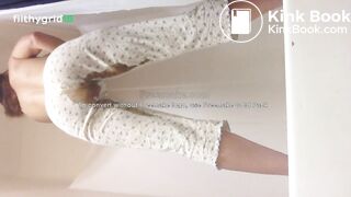 sexy topless milf has diarrhea