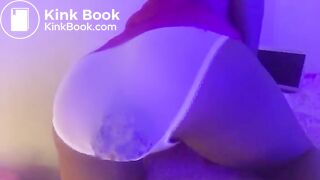 Black teen panty poop