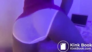 Black teen panty poop