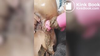 Teen Latina Anal Dildo Digging Shit Until Cum