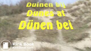 Female shitting in the dunes