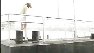 Pissing & shitting from a barge