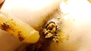 BBW dildos arse and shits