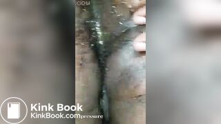 Ebony Let's BF Clean Her Ass