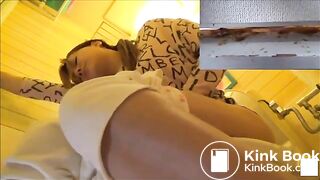 girsl pooping in the street