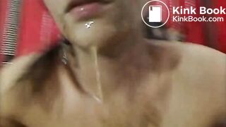 Camwhore drink scat and vomit mix