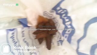 naked girl with a big ass shitting