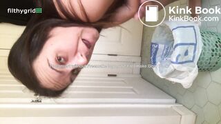 naked girl with a big ass shitting