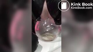 Bbw Scat in slaves mouth