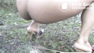 Pretty girl pooping 1