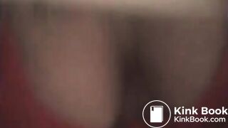 toilet shitting unusual cleaning 033 (cleaning with newspaper)