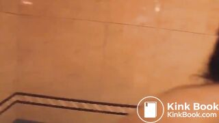 Japanese girl chews her turd