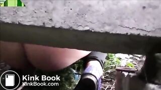 Spy cam pooping at festival - video 2