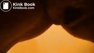 german mistress poops a big turd in toilet