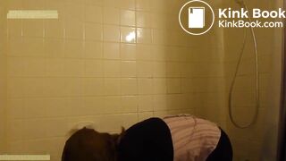 Girl pooping in pants and passing the shit in the face