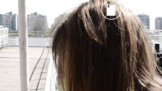 Hot Pink Panty Poop Rub On Rod, Ground and Chain