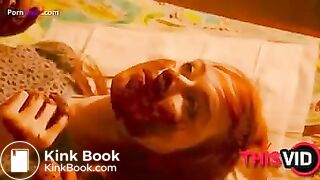 Pretty girl licks shit on feet