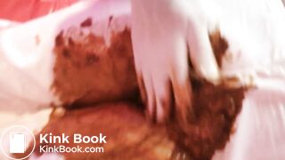 Panty poop and poop on white jeans then smearing - video 5