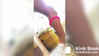Babe shitting on the floor
