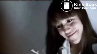 Girls farting on toilet