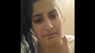 Woman shows her poops in the toilet