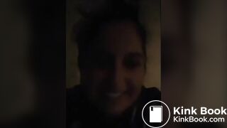 Woman shows her poops in the toilet