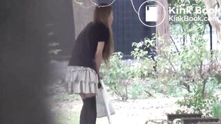 outdoors shitting unusual cleaning 010 - japan girl soft shit in bushes