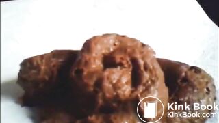 Fat ass grandma shitting diarrhea