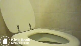 girl climbed on the toilet and diarrhea