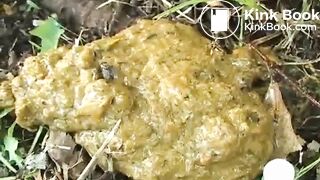 Japanese girls poop outside