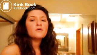 woman pooping on plate. - video 4