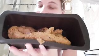 sexy naked German girl shitted and masturbated