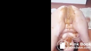 She shits on her own face Part 1