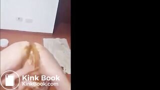 She shits on her own face Part 1