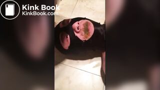 Chinese femdom human toilet scat swollow