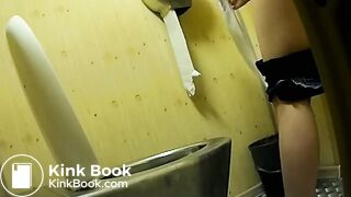 Voyeur Of A Slim Girl Having A Poo Over A Toilet