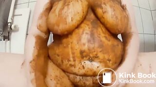 Smearing my warm shit on my body