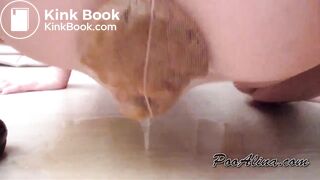 cute and sexy Russian pooped and peed