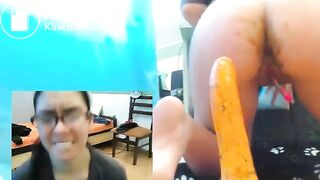 12-05-17 licks shitty dildo clean