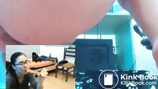 12-05-17 licks shitty dildo clean