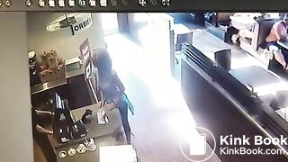 Scat in the restaurant!