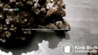 beautiful and sexy blonde with a mask poops - video 2